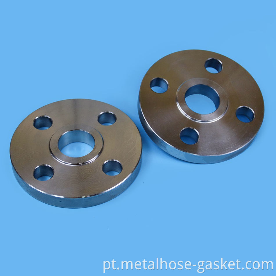 Flat welded plate flange